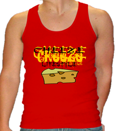RED CHEEZE TANK TOP